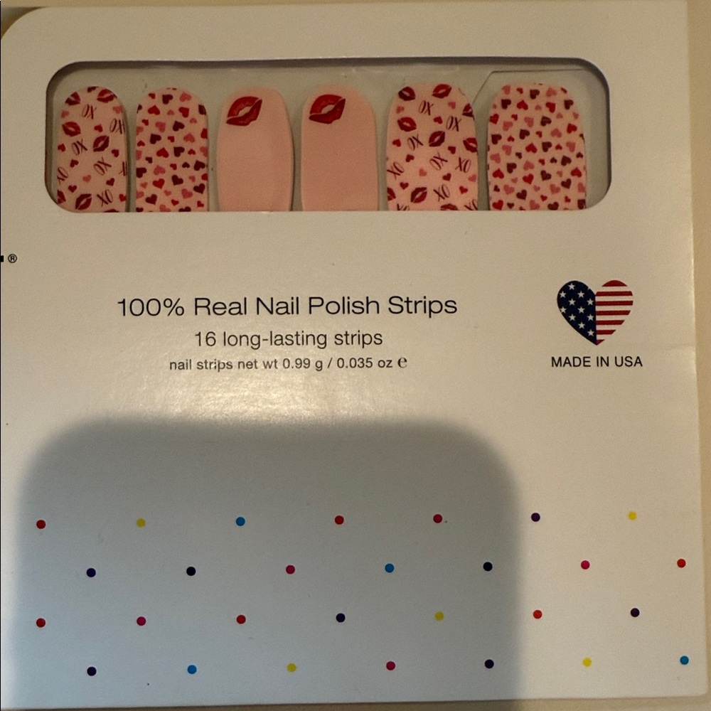 Color Street Pink and Red Nail Art Strips